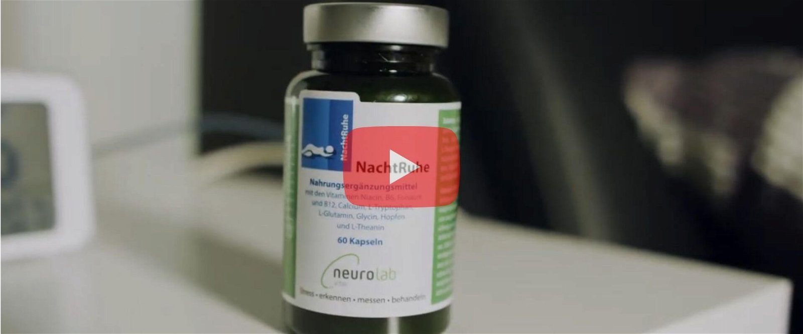 Neurolab Vital NachtRuhe - besser einschlafen mit Melatonin, Aminosäuren, Hopfen und Tri-B-Komplex